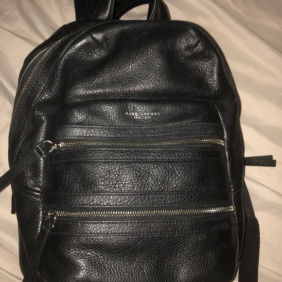 leather biker backpack